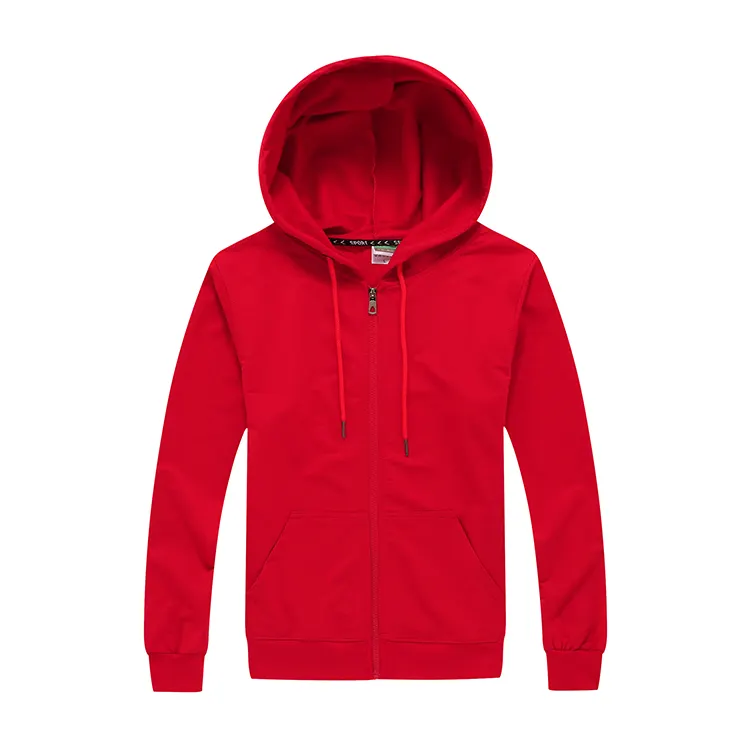 Çin fabrika temel baskı tam zip hoodie eşofman su geçirmez hoodie ile özel logo