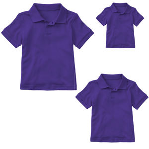 T-shirt Polo violet sur mesure OEM, nouvelle arrivée, pour hommes/garçons, 100% coton piqué, tissu de haute qualité selon les exigences du client - Product Image 3