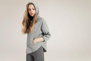 Vente en Gros de Vêtements de Sport au Design Unique pour Dames Hauts à Capuche à Manches Longues Vêtements de Yoga Grande Taille Respirants et Imperméables - Product Image 5