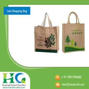 Sac fourre-tout réutilisable écologique en toile de jute, lin et coton Sac à provisions pliable avec logo personnalisé et imprimé pour supermarché - Product Image 3