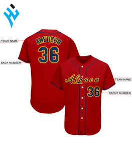 Maillots de Baseball à col en v pour hommes, Service OEM, équipe de pratique personnalisée, vente en gros, fabricant, nom de l'équipe sublimé, maillots de Baseball - Product Image 2