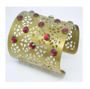 Bracelet Chunky Embossé Tendance en Or Poli et Argent Brillant Non-Allergène 3mm Oregon 2025 – Collection Noël - Product Image 2