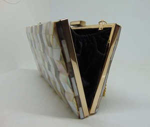 Pochette de soirée en perles, sac à main de luxe, Vintage, en métal, pour mère, nouvelle collection - Product Image 5