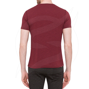T-shirt de sport pour homme, personnalisé, décontracté, haute qualité, col rond, style vintage, logo personnalisé, quantité OEM, polyester/coton, séchage rapide - Product Image 3