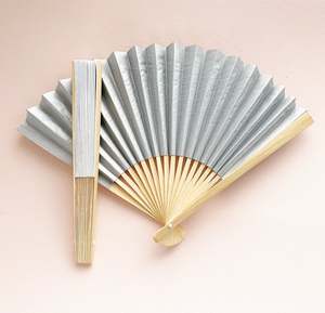 พัดกระดาษไม้ไผ่ทำมือธรรมชาติ ชุดพัดมือถือหลากสีสันสำหรับตกแต่ง - Product Image 2
