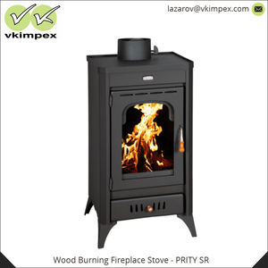 Cheminée à bois Design moderne, haute efficacité 76.4%, poids 86 kg, combustion du bois, expédié - Product Image 2