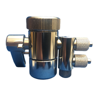 Robinet de dérivation manuel rapide en laiton 1/4 pouce avec adaptateur M22/M24, qualité alimentaire, pour osmose inverse, extérieur, voiture, usage domestique