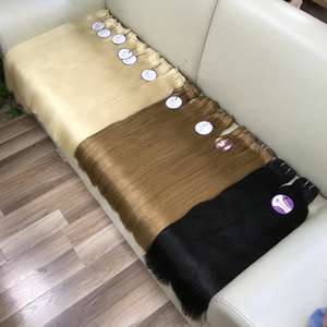 มัดผมมนุษย์20นิ้วสีบลอนด์ผมตรง OEM OEM OEM OEM ตัวอย่างฟรี - Product Image 2