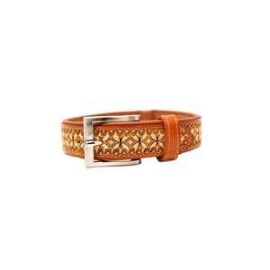 Superior Quality Handmade Soft Padded Leather Eco-Friendly Fashion <b>Dog</b> <b>Leash</b> with Hand Tooled Design Manufacturer Medium - Product Image 1