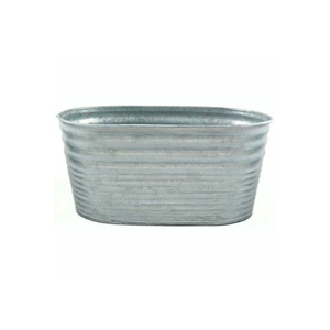 Maceta y maceta de forma ovalada de estilo Vintage, maceta decorativa de jardín de diseño clásico, maceta galvanizada hecha a mano a bajo precio - Product Image 1