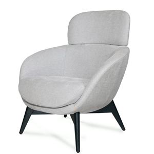 Fauteuils d'appoint pour hôtel 5 étoiles, chaise de salon scandinave, fauteuil de détente pour salon, extérieur, appartement, en tissu, dossier haut, réglable - Product Image 1