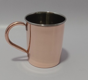 Beau Design cuivre Mule de moscou tasse cuivre et acier tasse 100% cuivre naturel chope à bière - Product Image 2
