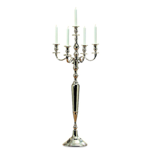 Tall <b>Candelabra</b> for Wedding Centerpieces Shiny Finished Aluminum Floor Decorative Tall Handmade <b>Candelabra</b> for Home Decoration - Product Image 2