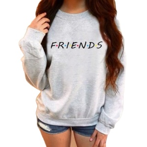 Dernière mode Sweat-shirt pour femmes décontracté 100% coton polaire tissu meilleure vente pas cher prix de gros OEM qualité orientée vers l'exportation - Product Image 2