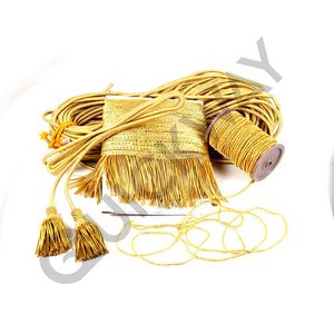 Venta al por mayor de borlas de flecos de todos los diseños y colores personalizados borla de oro metálico venta de oro en Pakistán - Product Image 1
