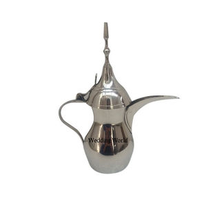 Tetera de Metal Vintage, Simple y Lisa, para Hotel y Cocina, Cafetera Clásica, Elegante y Moderna, Dallah Árabe de Metal - Product Image 5