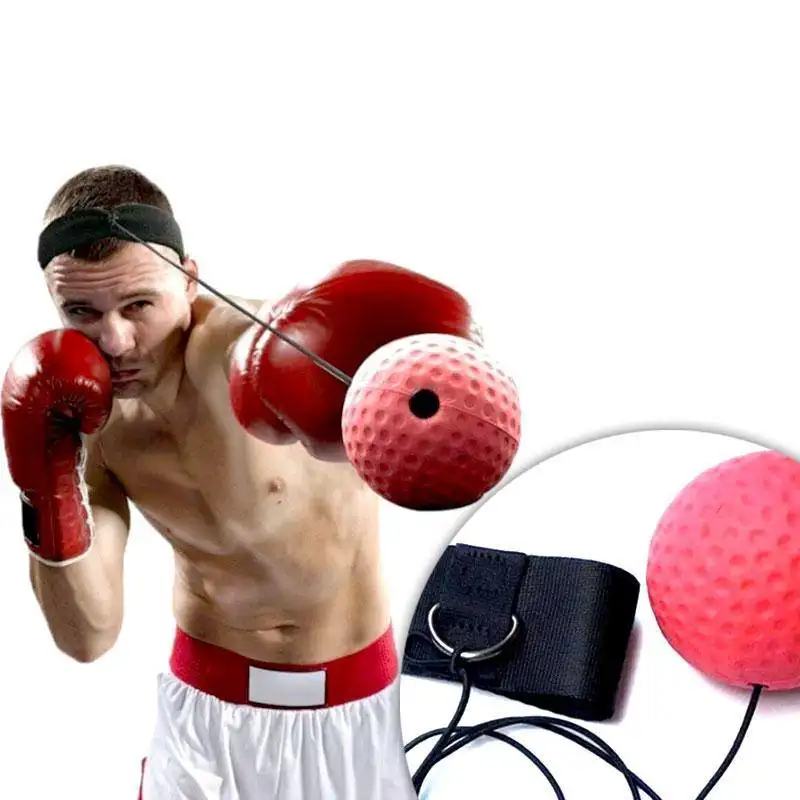 2021 Wholesale Adjustable Boxing Training Reflex Ball headband punching speed boxing reflex ball