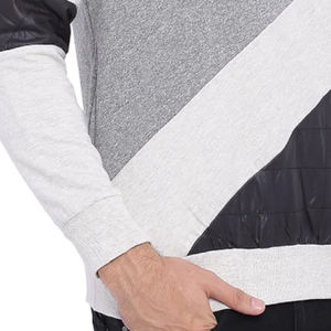 Sudadera de algodón con logotipo personalizado de lana de alta calidad, Sudadera de cuello redondo de peso pesado para hombre - Product Image 3