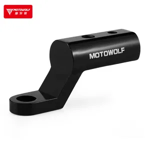 Motowolf-Extensores De aluminio Para bicicleta, barra De soporte Para teléfono o faro