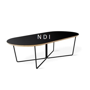 Finition antique noire Table basse en métal personnalisée pour la décoration de maison de luxe Table basse en métal en aluminium de vente chaude - Product Image 1