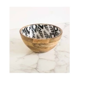 Wholesale <b>Decorative</b> Vintage <b>Kitchen</b> Acacia Enamel Wood Salad Bowl <b>for</b> Fruit/Salad/Mixing <b>Decorative</b> - Product Image 1