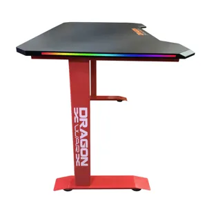 Populaire Nieuwe Ontwerp Aanpassen Logo Oem Logo Rgb Zwart Roze Kleur Gaming Tafel