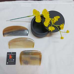 Nouveaux Arrivants Faible QUANTITÉ MINIMALE DE COMMANDE Corne Naturelle Cheveux Peigne 100% fait main fourni par corne peigne huongdang - Product Image 4
