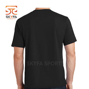 V-Neck Cotton/polyester T Shirt Men Clothes Custom Logo Cotton Men T Shirt - Product Image 5