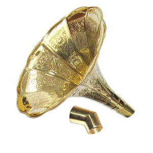 Gramophones cuerno de latón con codo - Product Image 1