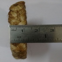 Jute Geflochtene Blume Gänseblümchen rund Hand genähter Teppich Runder dekorativer Wohnzimmer Wohnkultur Teppich