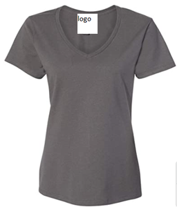 T-Shirt à col en v Nano pour femmes, 99% coton, 1% polyester, vente en gros, à la mode, 9 pièces, bon marché, du Bangladesh - Product Image 4