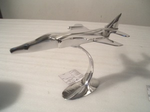 Excellent Quality Aluminium <b>Model</b> Silver <b>Aeroplane</b> With Stand - Product Image 2