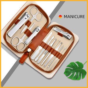 Manicure Tool Kit 2022 Cleaning <b>Nails</b> Customized Leather Packaging Beauty Manicure 12pcs Manicure Pedicure Set <b>Nail</b> Clipper Kit - Product Image 6