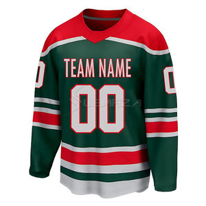 Maillots de hockey sur glace dernier modèle, maillots de hockey brodés et imprimés par sublimation, maillots de hockey sur glace en tissu écologique - Product Image 6