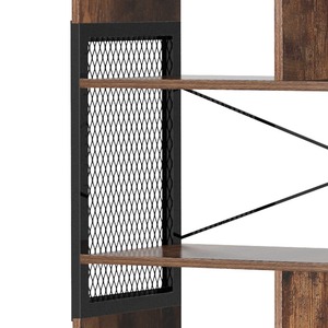 VASAGLE Knock Down Sẵn Sàng Để Lắp Ráp Đồ Nội Thất Thiết Kế Cổ Điển <span class=keywords><strong>5</strong></span> Tầng Công Nghiệp Kim Loại Thang Cuốn Sách Kệ Tủ Sách - Product Image 5