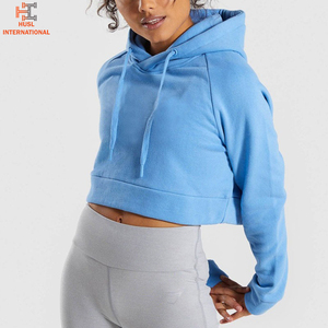 New Trending Women's Crop Top Hoodies Stylish Drop-Shoulder Hoodies for Woman High Quality Crop Top Hoodies - Product Image 3