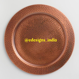 Placa de carga de Metal clásica, plato de servicio de Metal elegante hecho a mano indio, novedad, venta al por mayor - Product Image 2