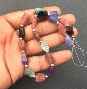 Piedras Preciosas Naturales de Primera Calidad, 19 Piezas, Multicolores, sin Tratar, Perforadas, para la Elaboración de Joyería, Regalos para Festivales, Venta al por Mayor - Product Image 2