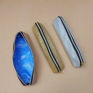 Sac à paillettes pour femmes, trousse à crayons Slim multifonctionnelle avec fermeture éclair pour stylos cosmétiques - Product Image 4