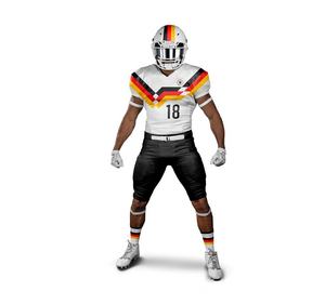 Uniforme de Fútbol Americano para Hombre, Talla Grande, Verano, Pantalones Cortos, Impresión por Sublimación Personalizada, Transpirable, Absorbente de Humedad, Antibacteriano - Product Image 1