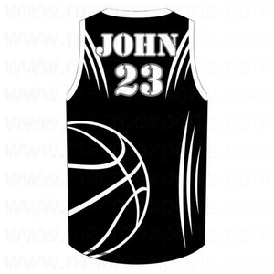 Personnalisable Nouveau Design Numérique Imprimé Respirant Basketball Uniformes Plus La Taille Polyester Gilet Tops Unisexe Adultes Sans Manches - Product Image 3