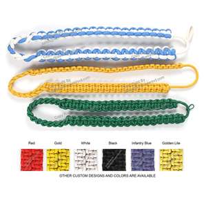Cordon d'épaule jaune d'infanterie de cérémonie Cordon d'épaule en nylon de cérémonie - Product Image 1