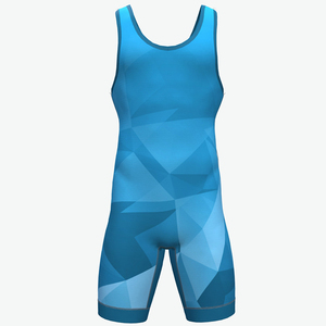Combinaison de lutte pour homme de qualité supérieure, broderie en chenille, impression par transfert par sublimation, extensible, 100% polyester, couleur personnalisable - Product Image 6
