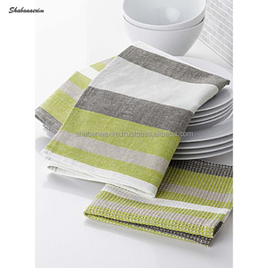 Có thể giặt nhà bếp trà khăn bông Linen món ăn có thể gập lại trà khăn có thể gập lại Nhà Bếp Làm sạch khăn từ Ấn Độ - Product Image 6