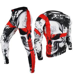 Wholesale Compression Pants Shirt Top Long Sleeve <b>Jacket</b> Set Suit Face Cover Gym Fitness Sets 5Pcs Men's <b>Workout</b> Clothes - Product Image 6