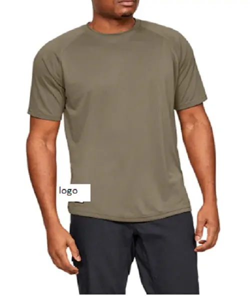 남성 전술 기술 티셔츠 100% 폴리 에스테르 수입 기계 세척 소재 wicks 땀 & 드라이 정말 빠른 남성 셔츠