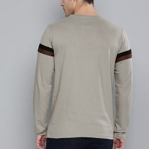 2022 Shirtment diseñador poliéster/algodón hombres para camisetas casuales de manga larga patrón sólido tejido impreso camiseta - Product Image 2