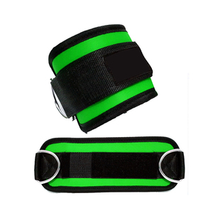 Sangles de cheville de gymnastique personnalisées Machines à câble Bas du corps Fessiers Bracelets de cheville musculaires Jambes Fitness Workout Sangle de soutien des chevilles au design cerise - Product Image 1