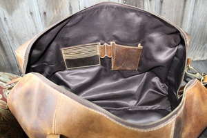 Bolsa de Viaje de Negocios Personalizable, Bolsa de Cuero A LA Moda, Multifuncional, Ligera, con Cierre de Cremallera, Impermeable, Logotipo Personalizado, 2017 - Product Image 3