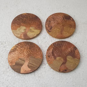 Venta caliente sólido de té de madera para regalo de mejor calidad marrón redondo forma té posavasos para la decoración de la Mesa - Product Image 4